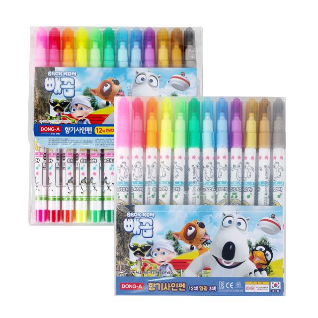 12색 향기사인펜 빼꼼