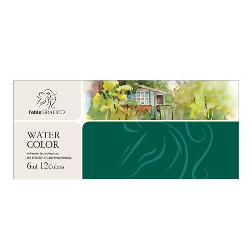12색 파블 그라피코 6ml 수채화물감