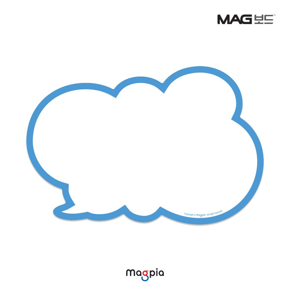 Rubber Magnet Memo Board cloud