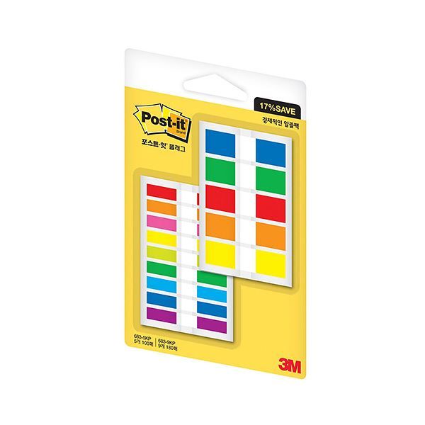 Post-it Flags Pack, 2 Sizes 683-5KP9KP