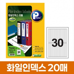 V3290-20 Clear Labels 99.1X38.1mm, 30 Labels, 20 Sheets 