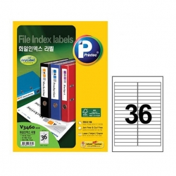 V3290-20 Clear Labels 99.1X38.1mm, 30 Labels, 20 Sheets 