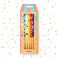 153 Icecream Ballpoint Pen 5Colors Set, 0.5mm
