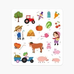 ARIATI Magnetic Storytrlling Play- Going To the Weekend Farm, 32PCS