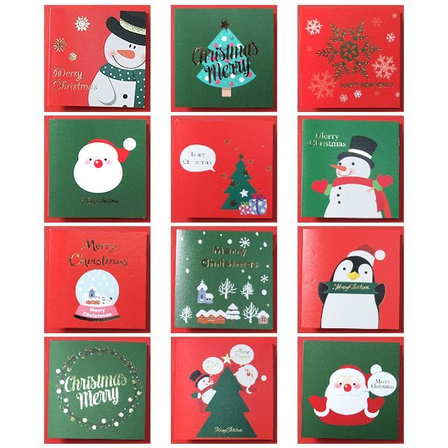 Merry Christmas Card 12ea set
