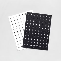 Drawing Number Sticker