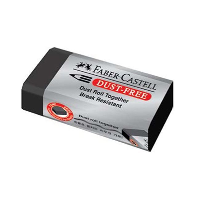 Dust-Free Erasers Black(M), Set of 24