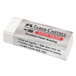 Dust-Free Erasers White(L), Set of 20