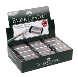 Dust-Free Erasers Black(M), Set of 24