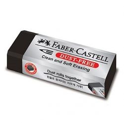 Dust-Free Erasers Black(L), Set of 20