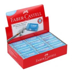 Dust-Free Erasers Pastel Blue, Set of 24