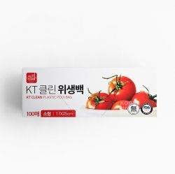 KT Clean Plastic Poly Bag 100ea, 170X250mm