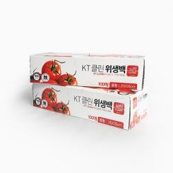 KT Clean Plastic Poly Bag 100ea, 170X250mm