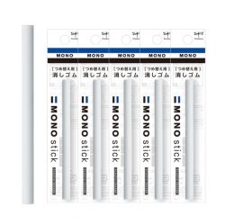 MONO Stick Eraser Refill, 5 Count 