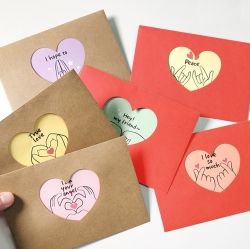 Hand Heart Letter Paper ver.2