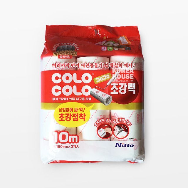 COLO COLO  TAPE CLEANER  Refiil 3p (160mm x 10M)