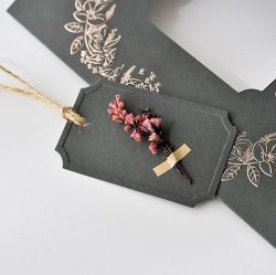 Preserved Flowers Card, Congratulation