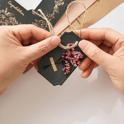 Preserved Flowers Card, Congratulation