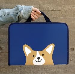 Reading Pet Zipper File Bag, Zipper File