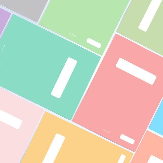 Pastel Subject Simple Note 9-set