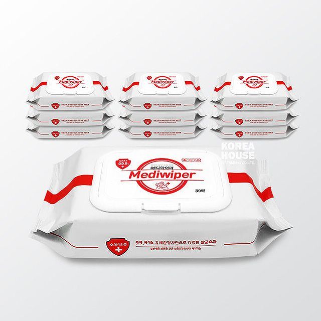 Mediwiper Sanitizing Wipes, Cap Type 80 Sheets
