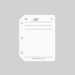 3 RING PROFILE NOTE REFILL