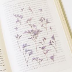 Press Flower Stickers_Misty blue