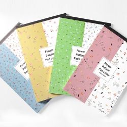 flower pattern pad letter