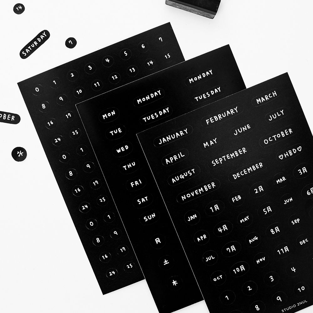 DRAWING DAYS STICKER SET