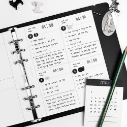 A6 WIDE REFILL HALF PLANNER