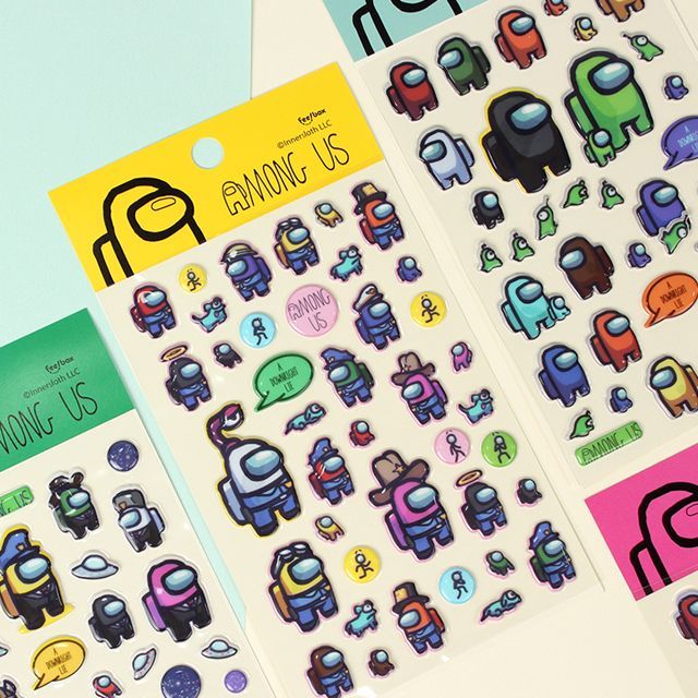 Among Us Sponge sticker 20sheet