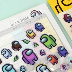 Among Us Sponge sticker 20sheet