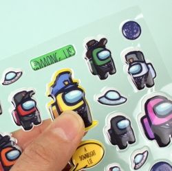 Among Us Sponge sticker 20sheet