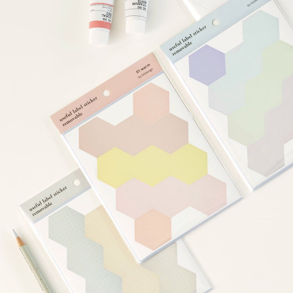 Useful Label Sticker, Removable, 2Sheets 