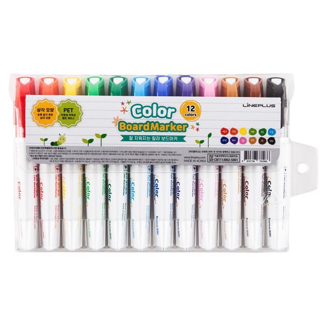 Triangle Color Board Marker 12Colors Set 