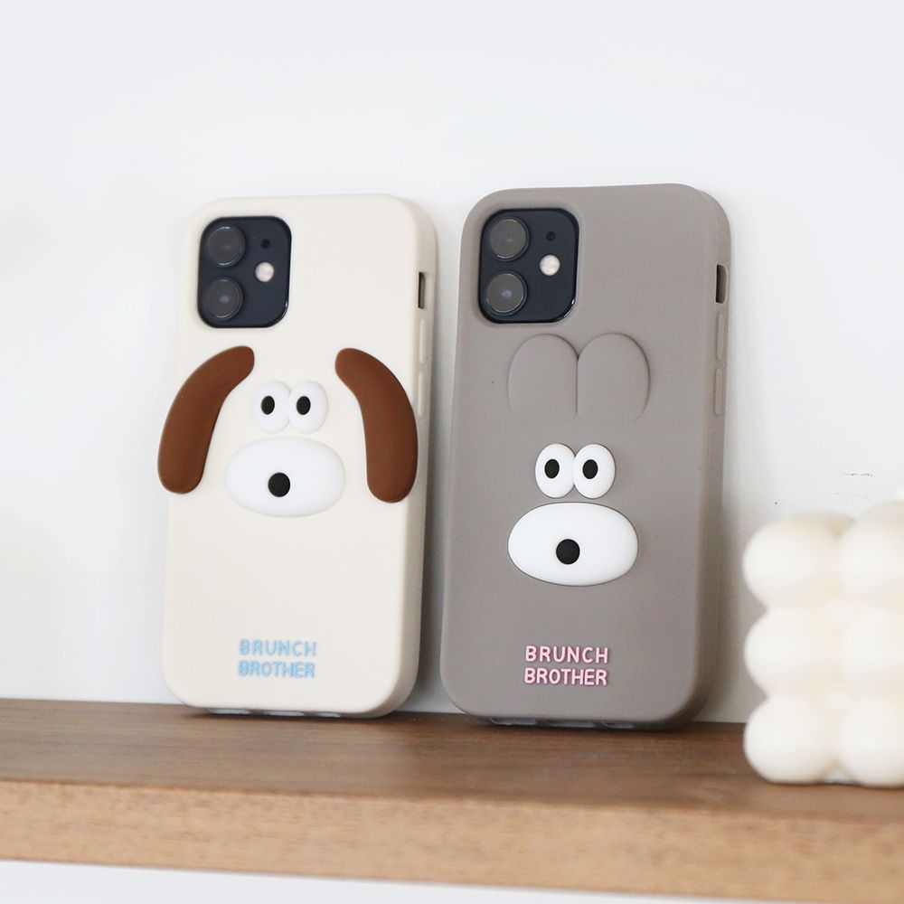 Bunny&Puppy silicon case for iPhone 12pro max