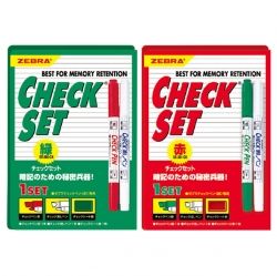 Check Pen Set, Twin Pen with Eraser Pen 