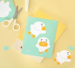 April Shower Postcard Sticker 
