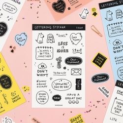 Lettering Sticker