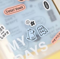 Lettering Sticker Pack, 6Sheets 