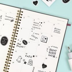 Lettering Sticker Pack, 6Sheets 