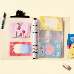 A5 Deco Pocket Refill File 10 Sheet, Width 2space