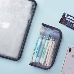 Glitter clear  pencil case