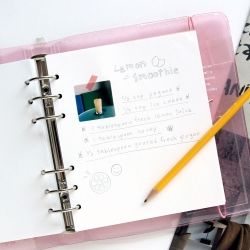 SQUARE DIARY Refill - Blank Note, 6RIngs 148x172mm