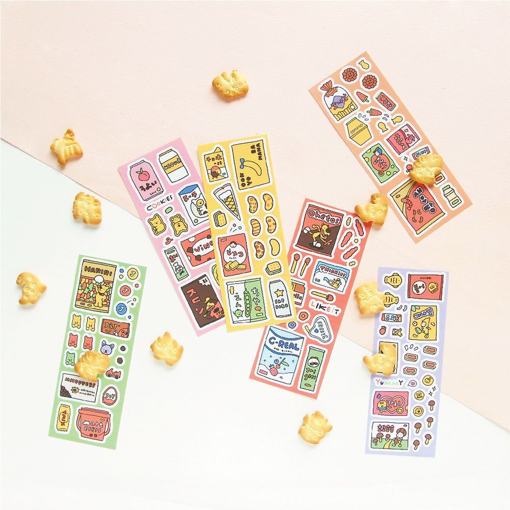Jam Shop Stickers(01-06) Snack Sticker 1Sheet