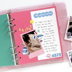 SQUARE DIARY Refill - Bubble Bubble Half Note, 6Rings 148x172mm 