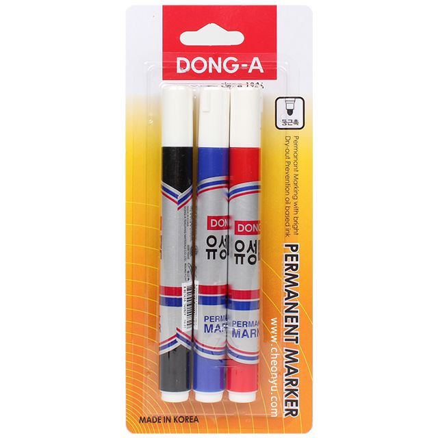 슬림 유성매직 혼합 3개입 세트