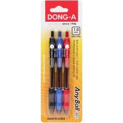 Anyball Ballpoint Pen 1.0mm set (3pcs)