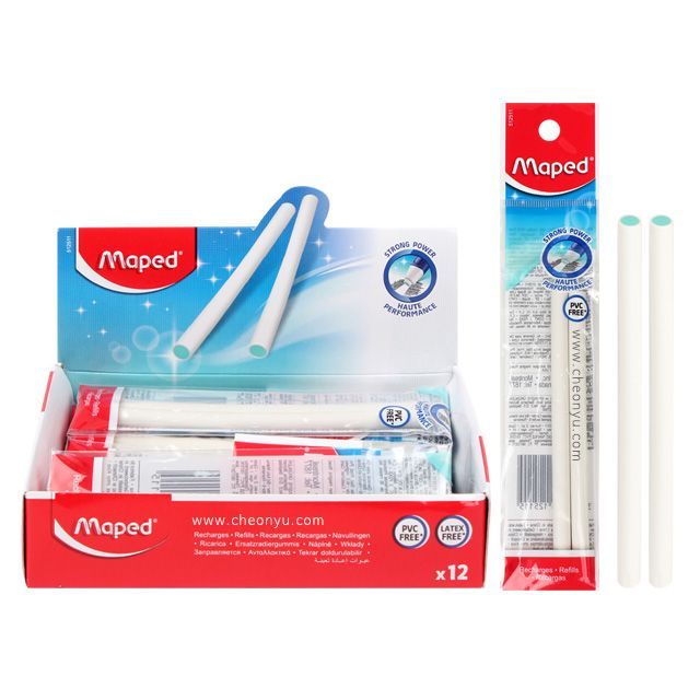 Slide Eraser Refill 2P, Set of 12