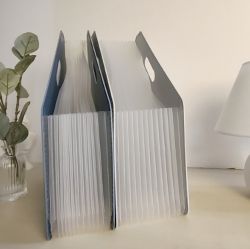 Folding Document File Box, 13Pockets